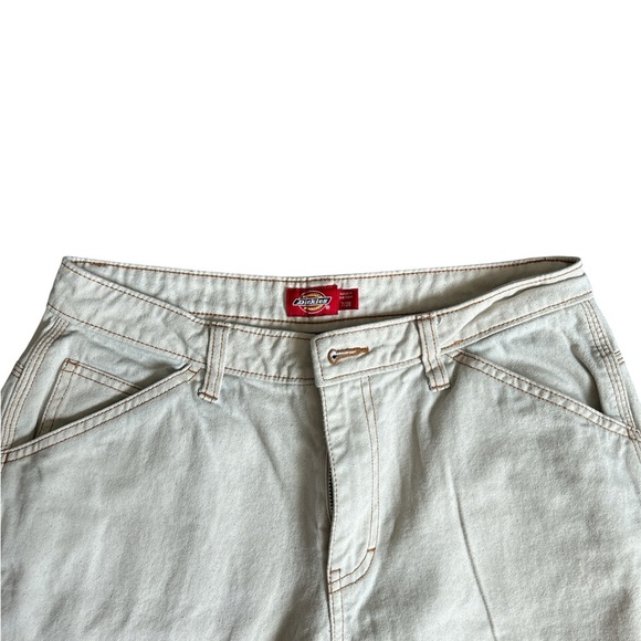 Dickies Women's Denim Cargo Cream Jeans 7 28 - Picture 5 of 16
